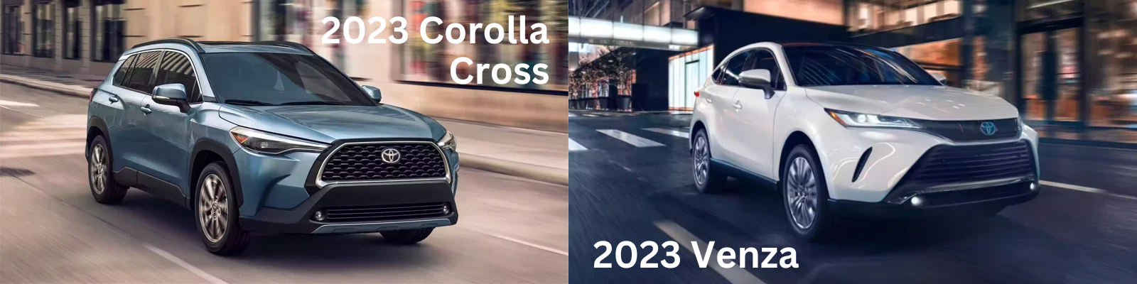 2023 Toyota Corolla Cross vs 2023 Toyota Venza in Chesapeake, VA